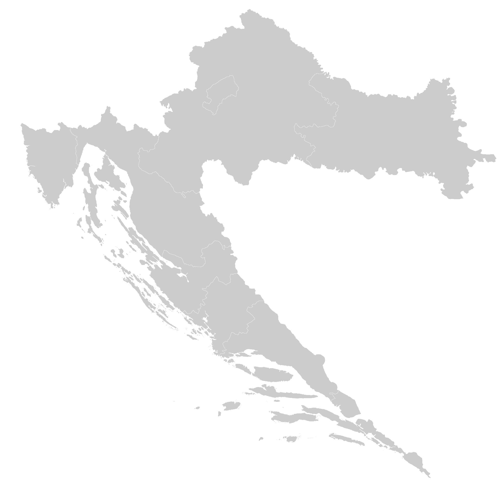 mapa Chorvtsko