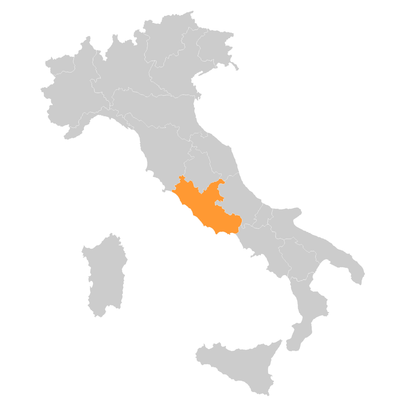 mapa Lazio