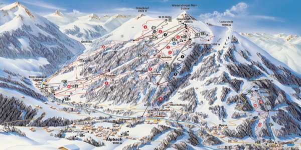Ski mapa - Alpbachtal