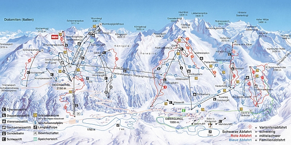 Ski mapa Obergurgl