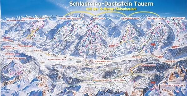 ski mapa - RAMSAU DACHSTEIN