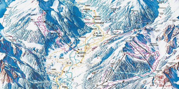 ski mapa - STUBAITAL