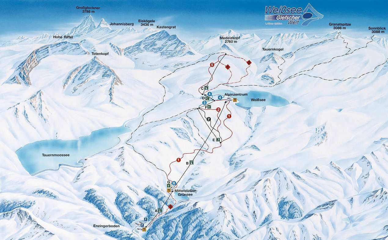 ski mapa - WEISEE