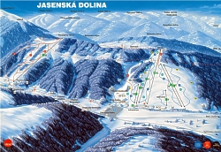 ski mapa Jasensk dolina
