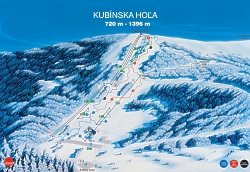ski mapa Kub�nska ho�a