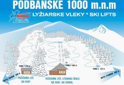 ski mapa Podbansk�