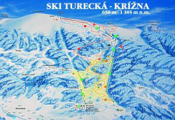 ski mapa Tureck� - Kr�na