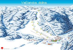 ski mapa Val�ianska dolina
