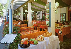 hotel AMALFI terasa pred hotelom