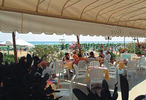 hotel Bellariva terasa pri pl�i