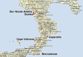 map Calabria
