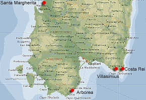 map sardinia