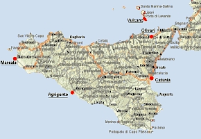 mapa Sic�lia
