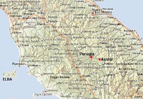 mapa Umbria 