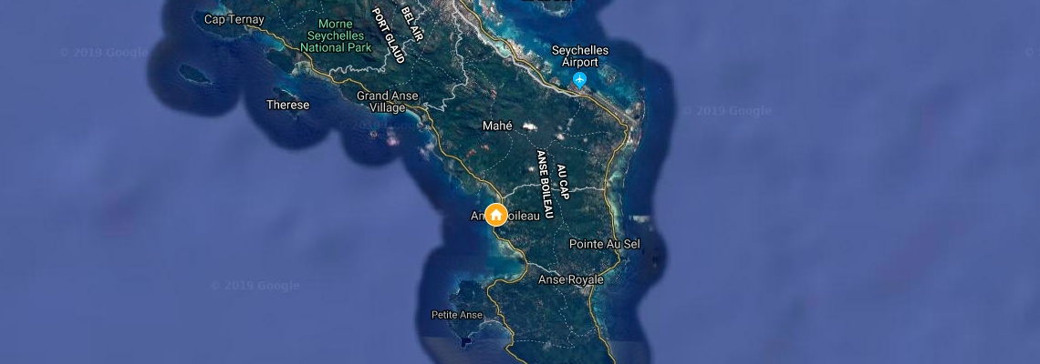 mapa Maia Luxury Resort & Spa, Anse Luis - ostrov Mah 