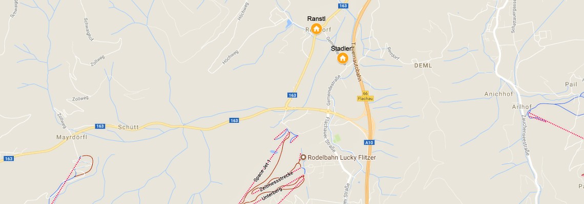 mapa Apartmny Stadler - Ranstl, Flachau