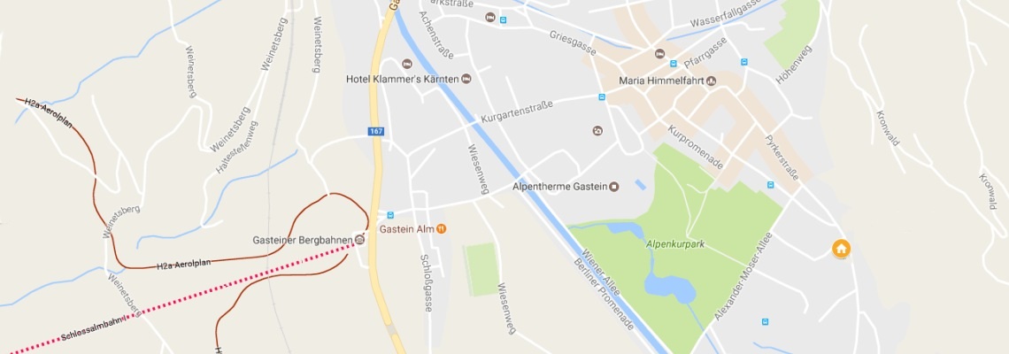 mapa Thermenhotel Sendlhof, Bad Hofgastein