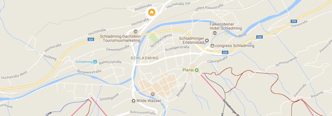 mapa Aparthotel Ferienalm, Schladming