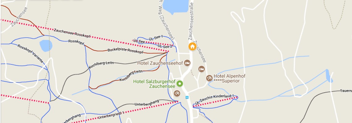 mapa Hotel Enzian, Zauchensee