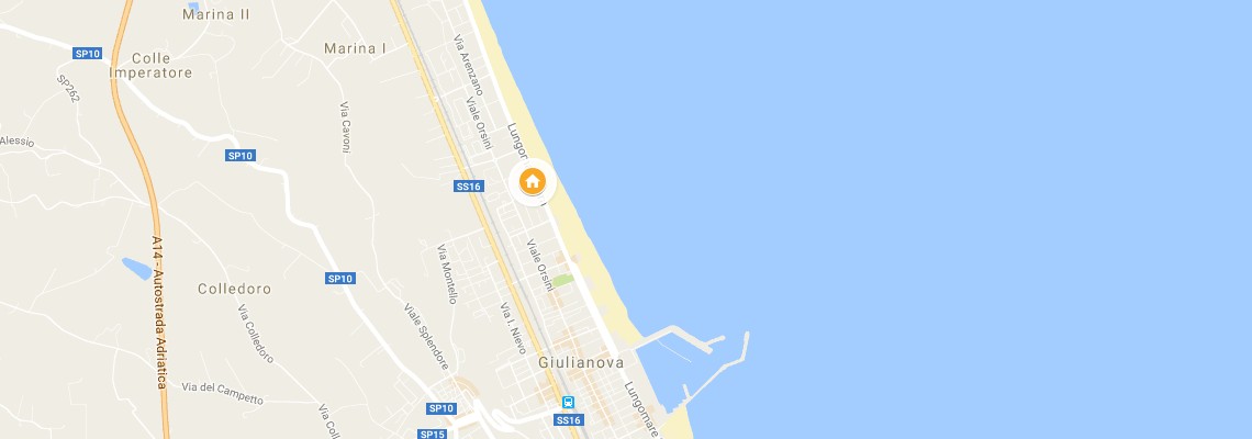 mapa Grand Hotel Don Juan, Giulianova