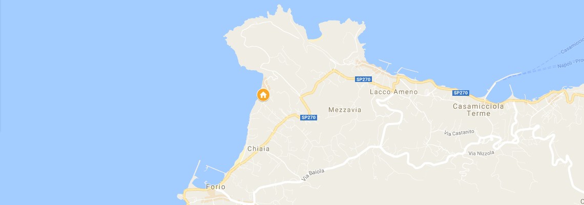 mapa Hotel Terme Tritone, Forio - ostrov Ischia