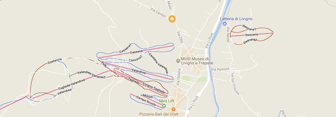 mapa Apartmny Molin, Livigno