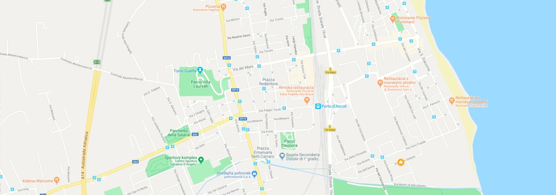 mapa Apartmny Gobetti, San Benedetto del Tronto