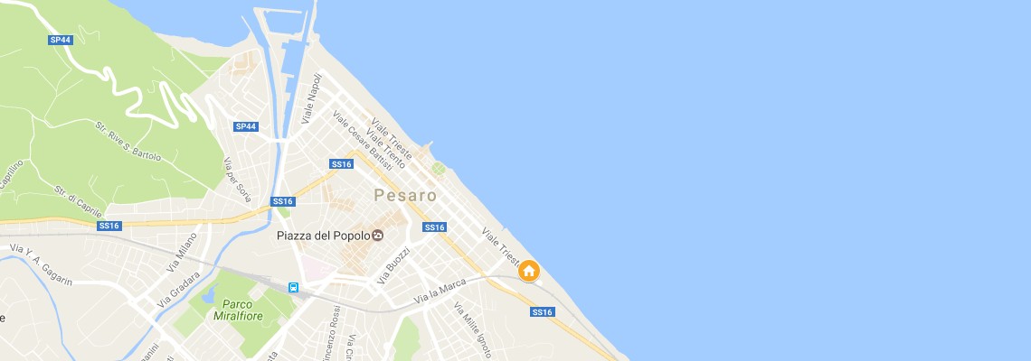 mapa Nautilus Family Hotel, Pesaro