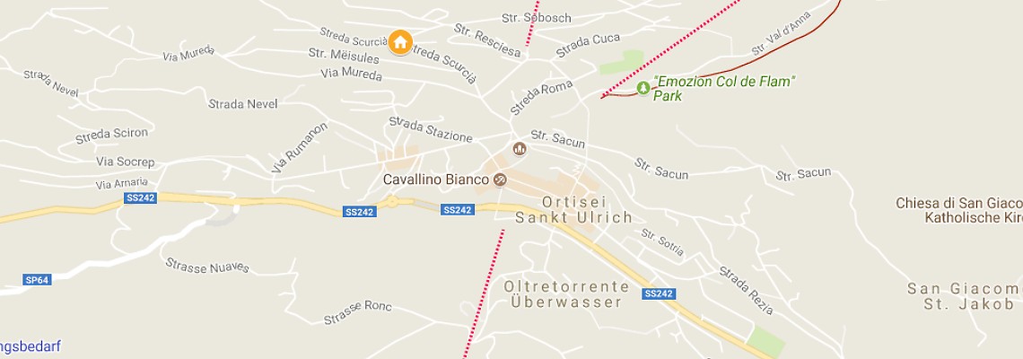 mapa ___Hotel___, Ortisei