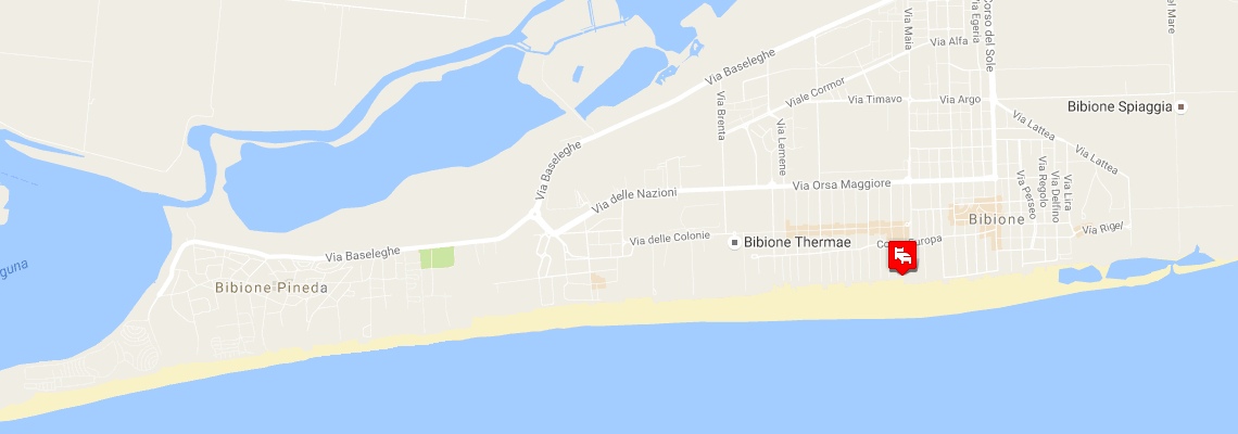 mapa Apartmny Laguna Grande, Bibione Spiaggia