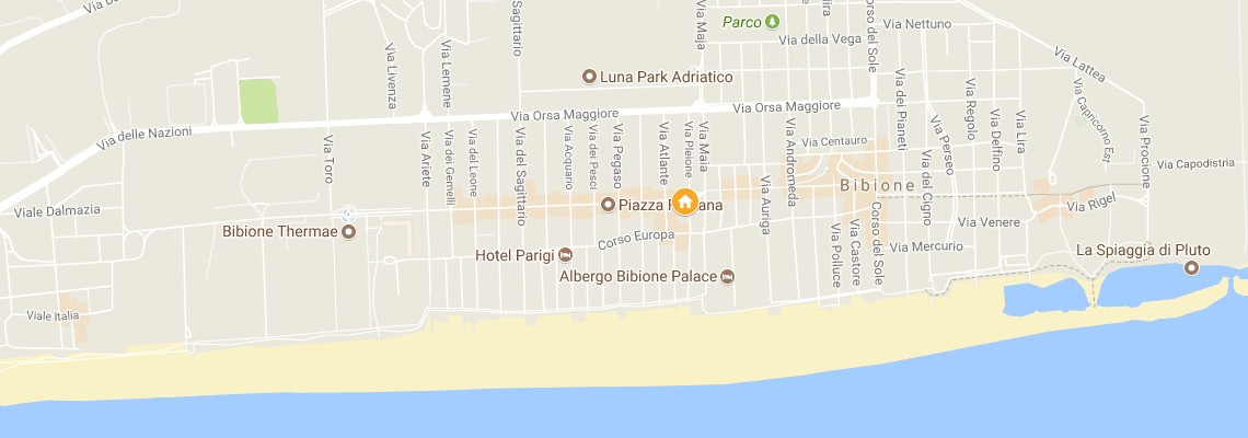 mapa Apartmny Venezia, San Marco, Mariella, Bibione Spiaggia